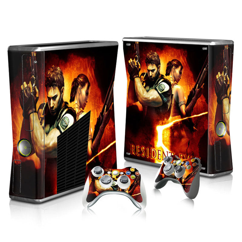 Xbox 360 Slim Full Body Color Membrane Stickers with Scratch-Resistant Protection