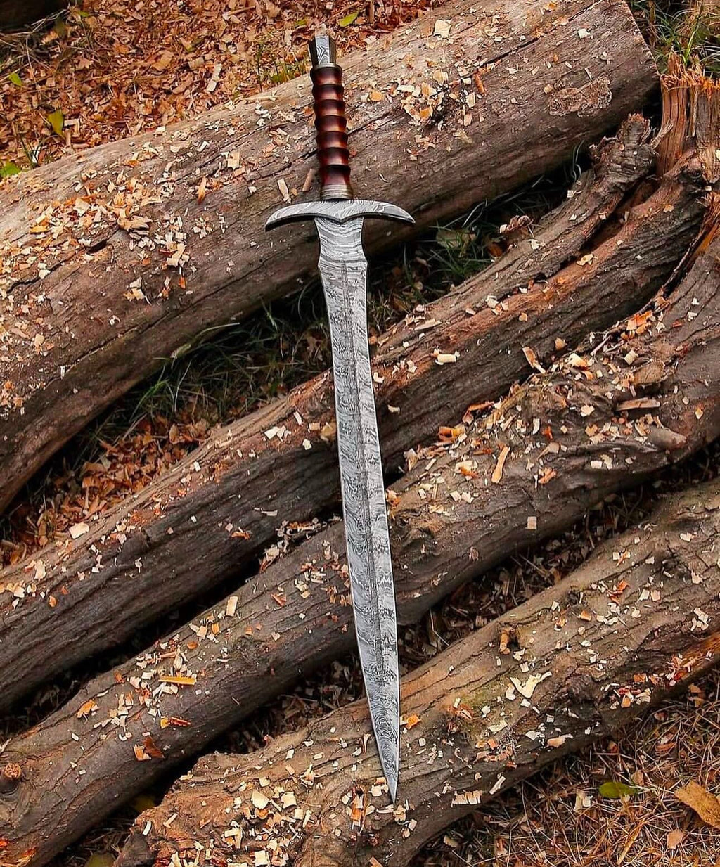 Kingslayer Arming Sword with Damascus Blade