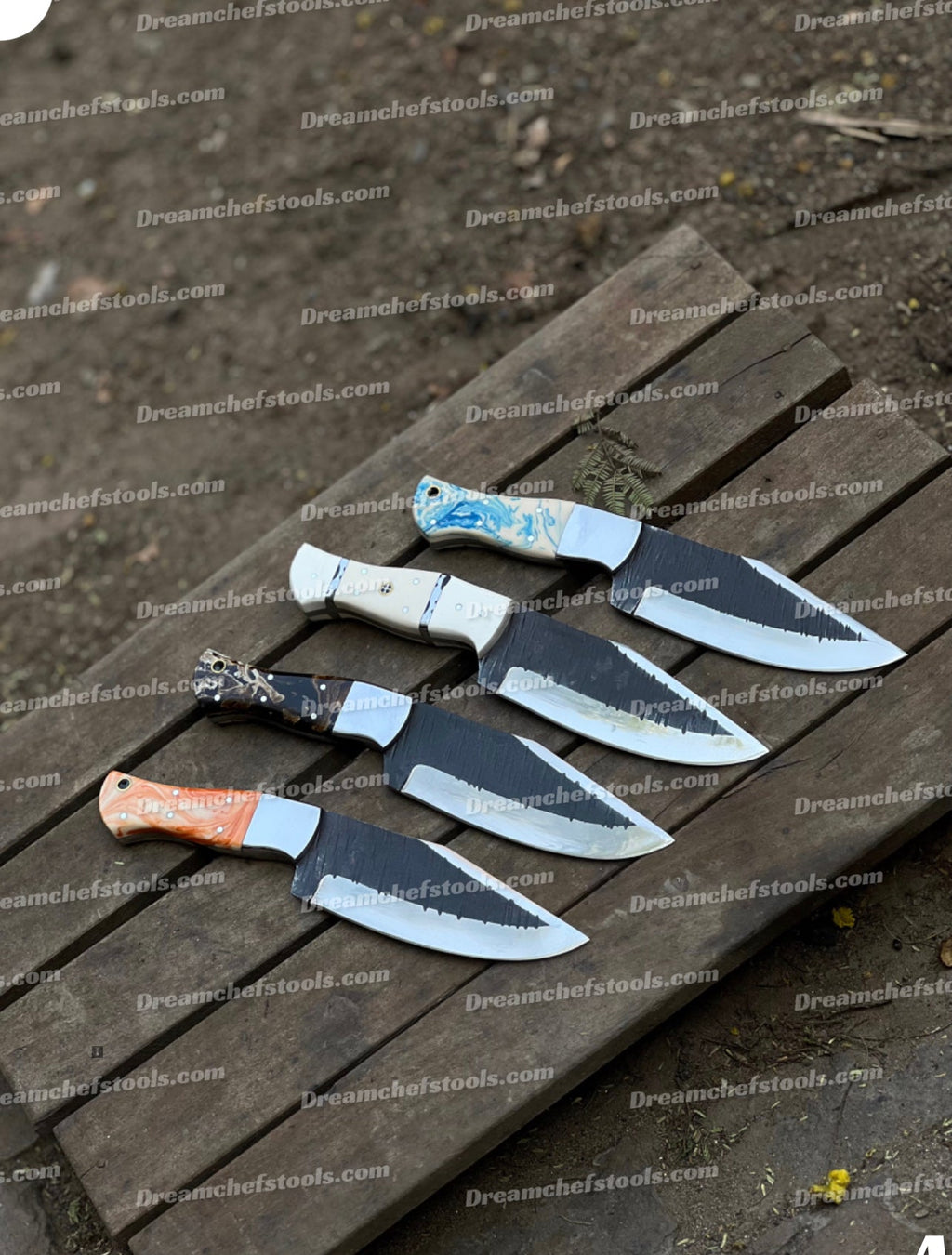 Custom handmade j2 steel hunting knives