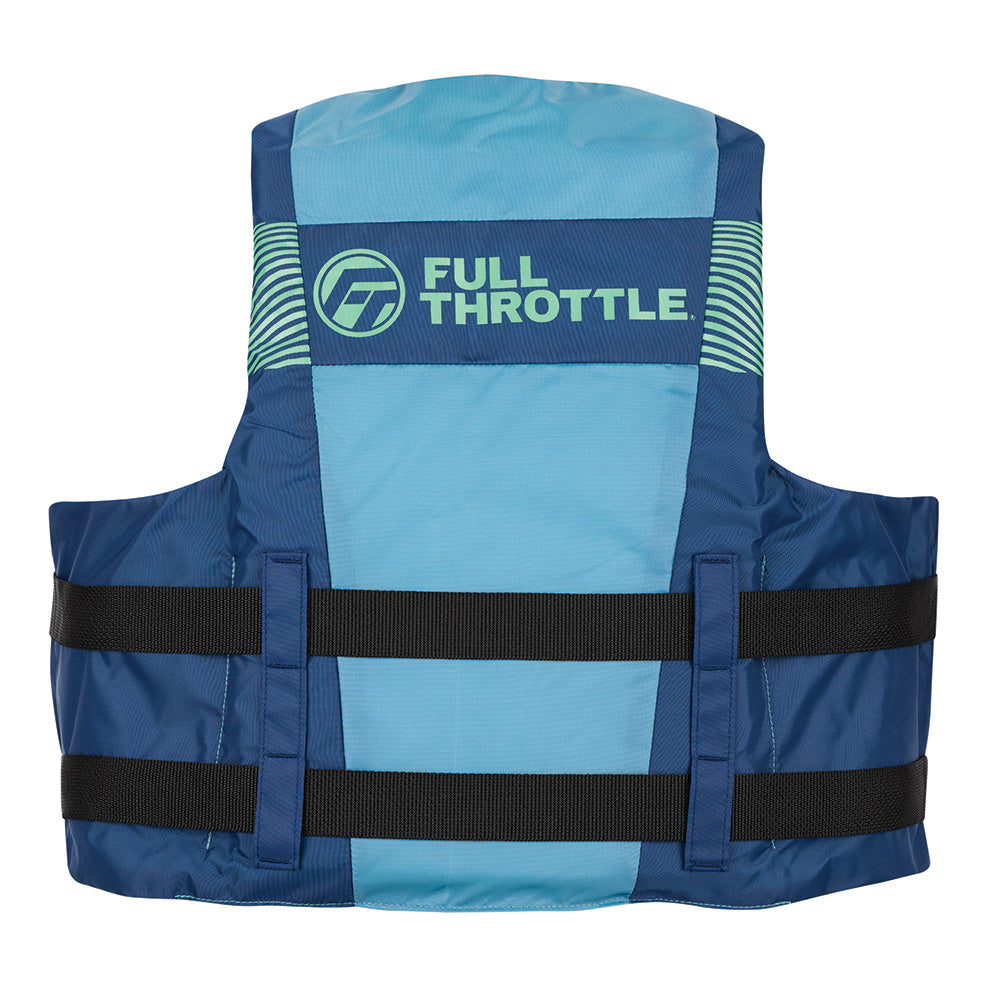 Full Throttle Adult Nylon Life Jacket - S/M - Blue/Black [112200-500-030-26]