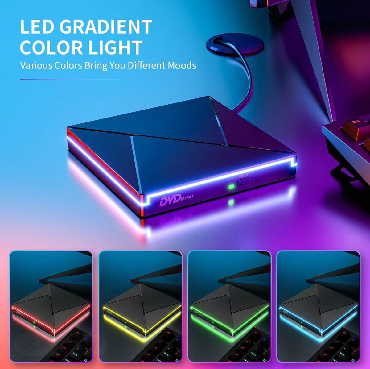 MemoraDrive USB-C DVD Burner