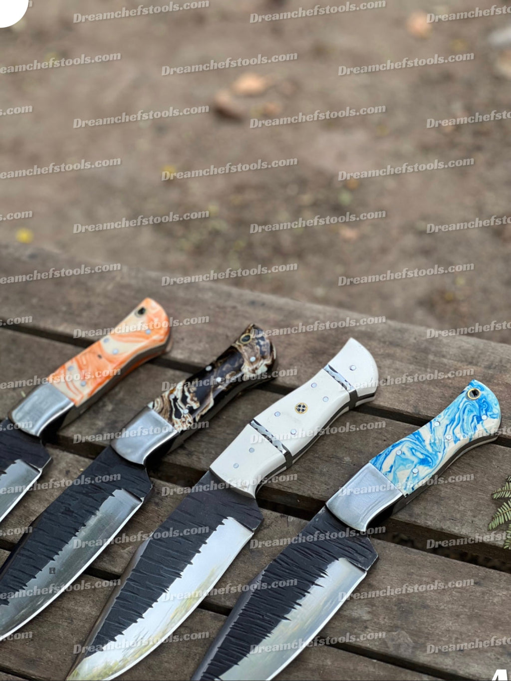 Custom handmade j2 steel hunting knives