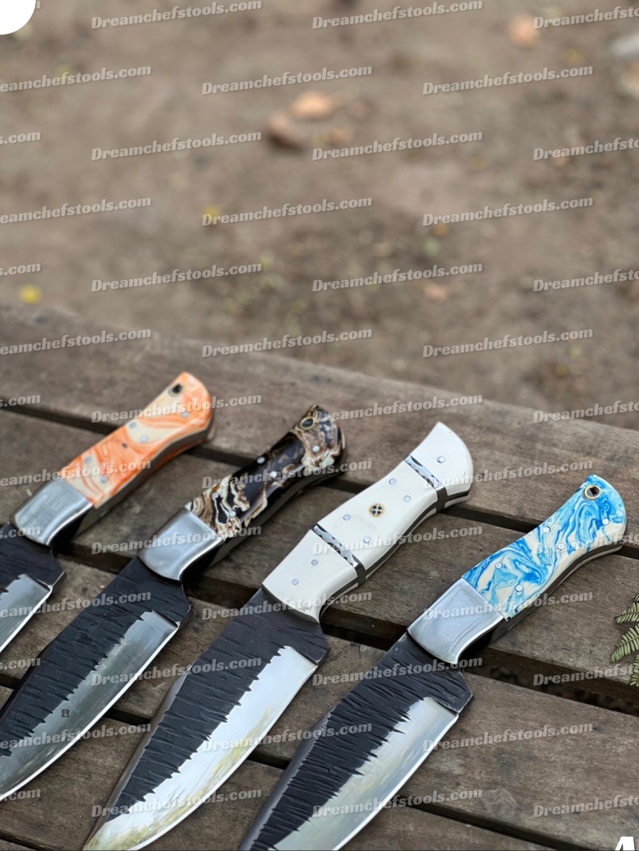 Custom handmade j2 steel hunting knives