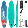 10 Feet Inflatable Stand Up Paddle Board with Backpack Leash Aluminum Paddle