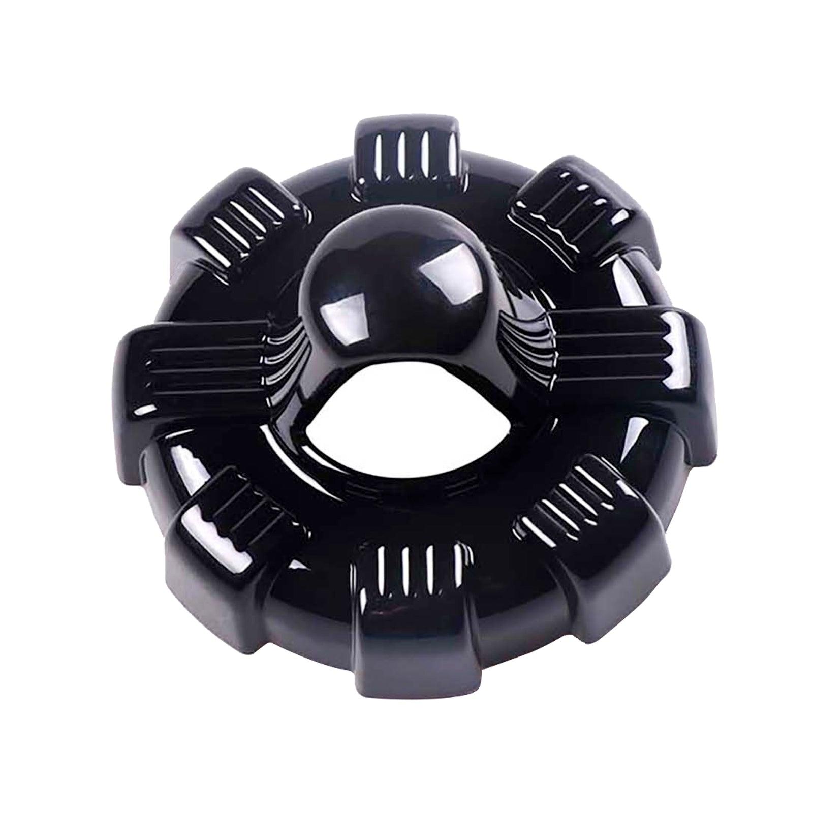 Radio Antenna Base Cover Trim Antenna Mount Decoration Bezel for Wrangler JL 2018-2022 (Black/ Red/ Silver)