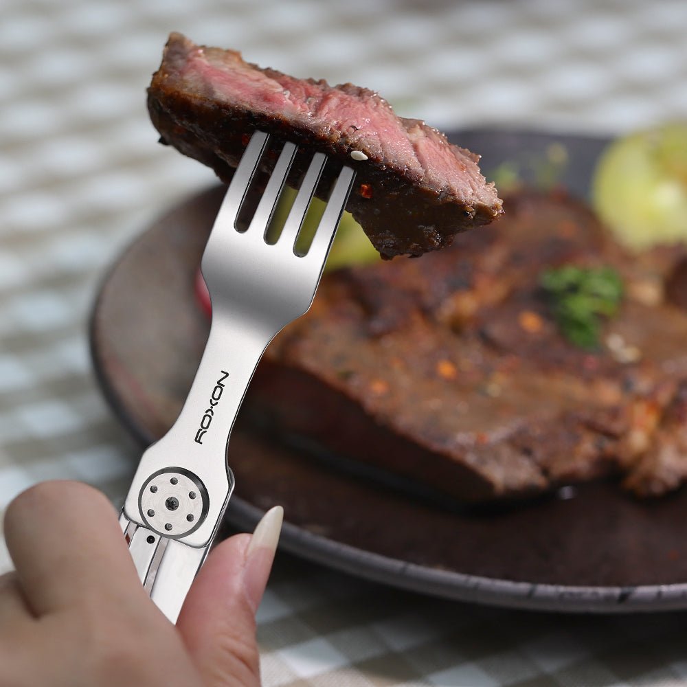 2-in-1 Folding Cutlery Set Knife & Fork