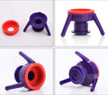 Inverted bottle cap, large, medium, small, and sub size, multifunctional three legged stand, shower gel, shampoo, leak proof bot