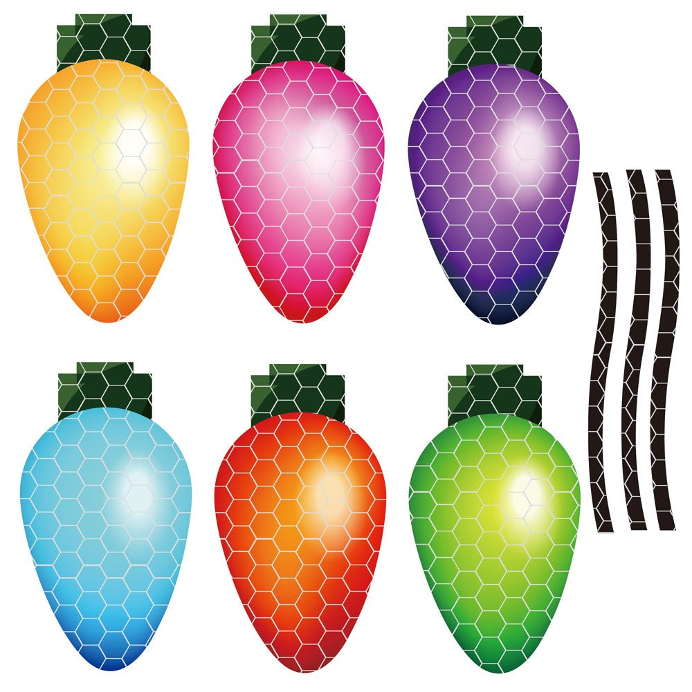 Reflective honeycomb lattice soft magnetic car sticker Easter Easter egg rabbit Santa Claus