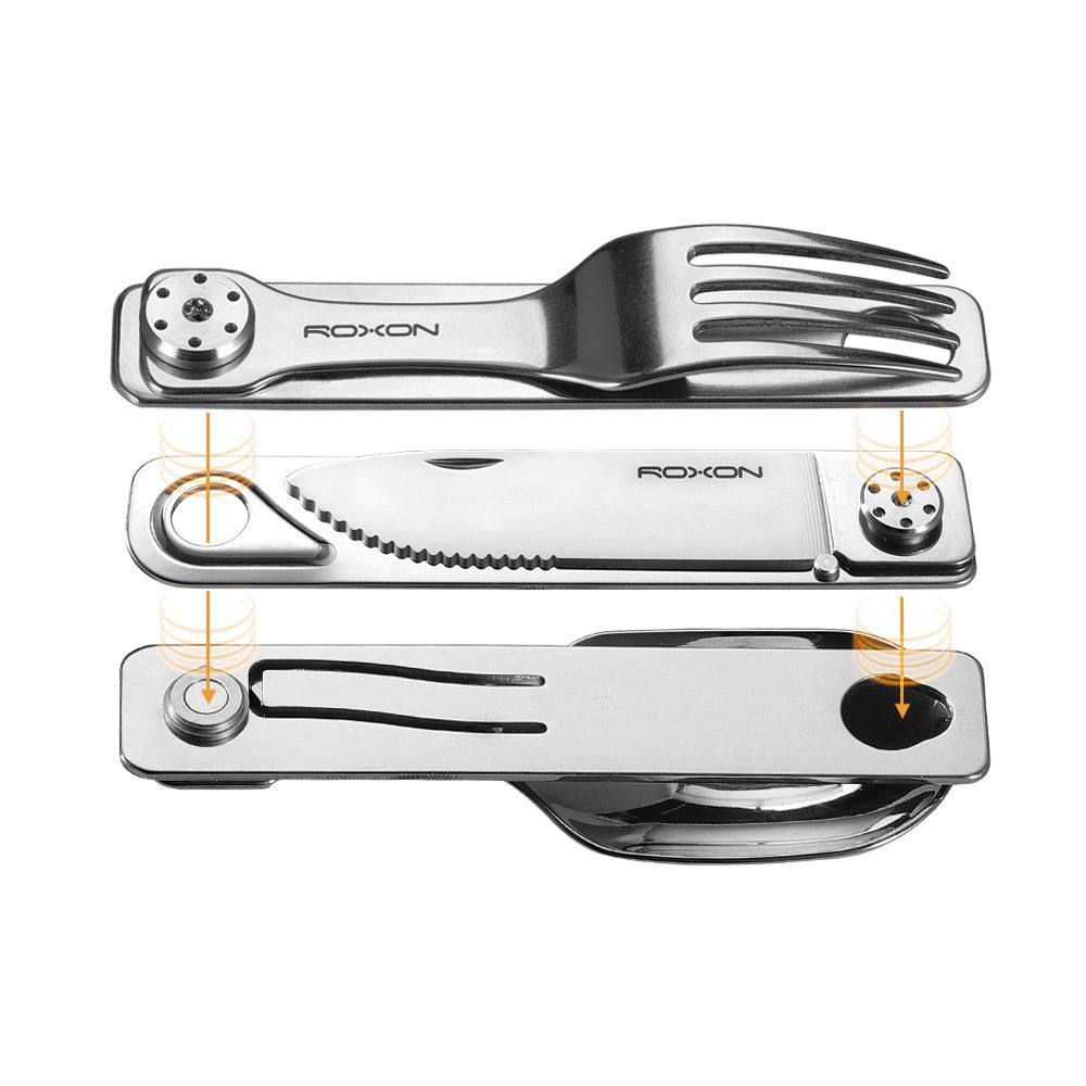 3-in-1 Folding Cutlery Travel Set