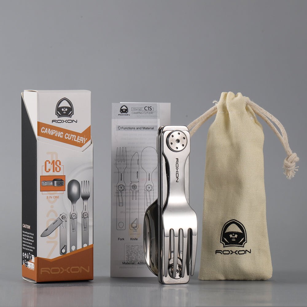 3-in-1 Folding Cutlery Travel Set