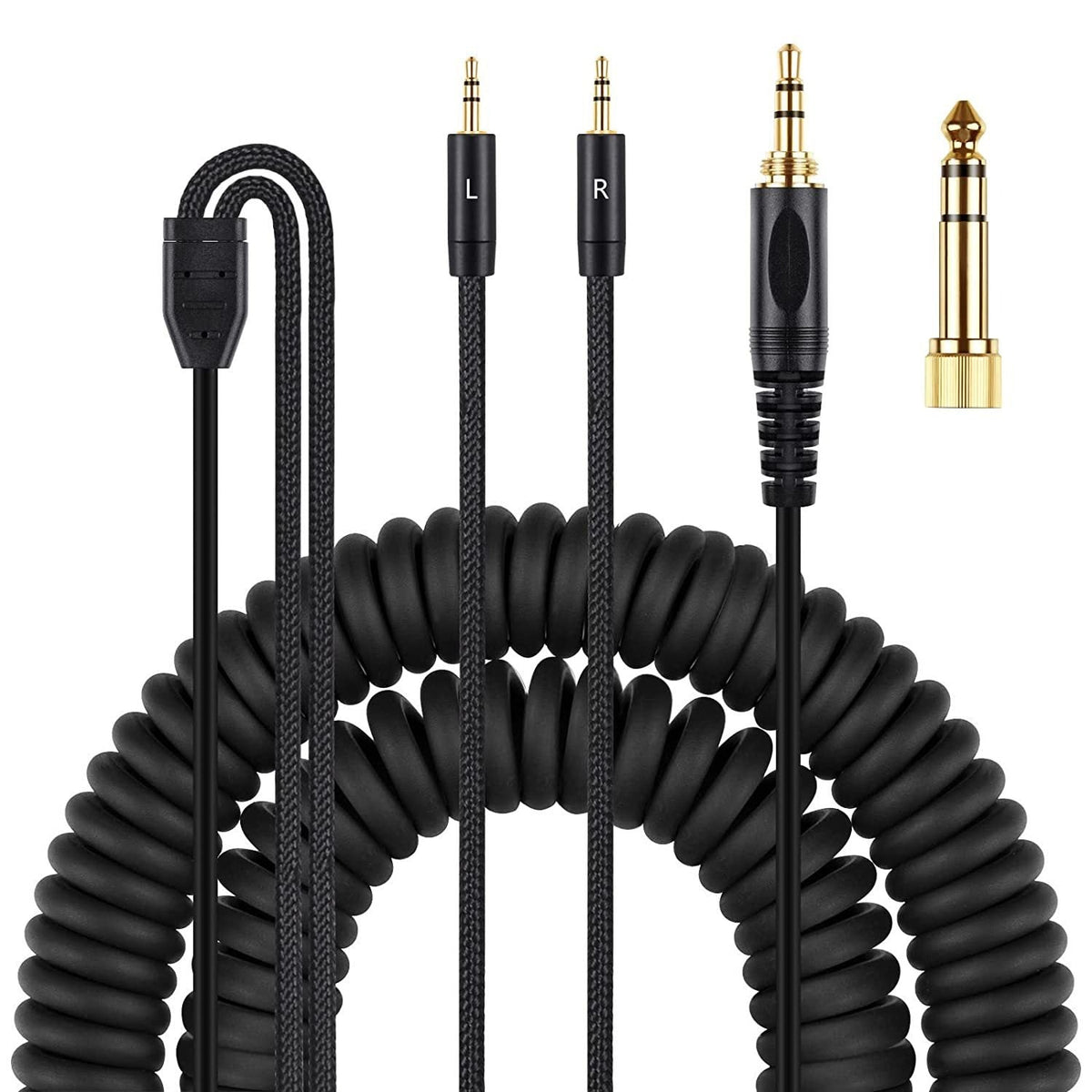 Suitable for Tianlong AH-D7100 7200 D600 D9200 5200 dual 3.5mm headphone spring cables
