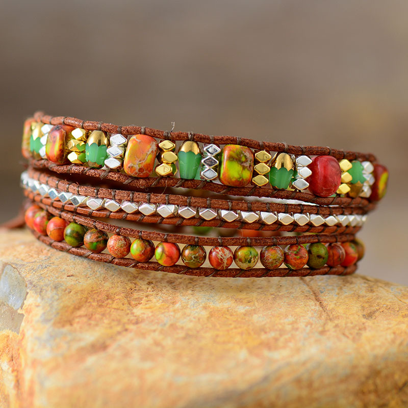Natural Stone Woven Bracelet