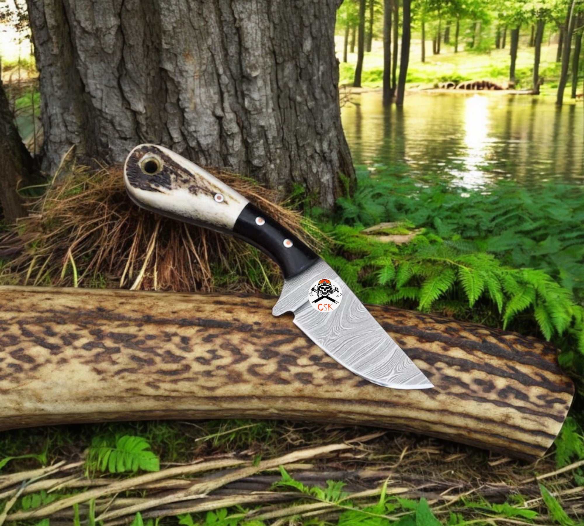 Damascus Steel Fixed Blade Knife