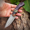 Best Skinning Knife 8” Handmade Damascus Steel with Resin Handle