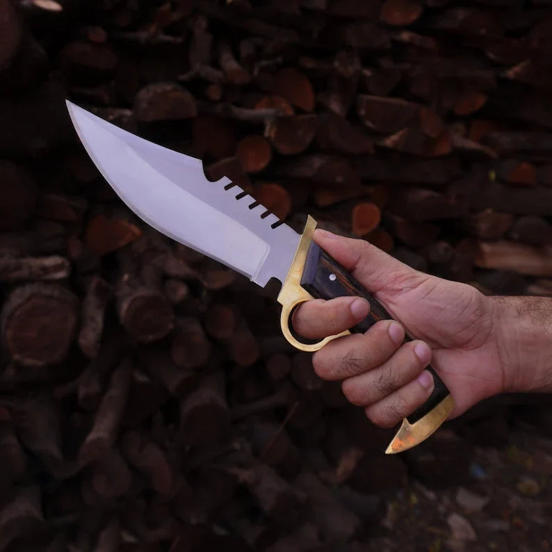 Walking Dead Knife Daryl Finger Guard Knife With Brass