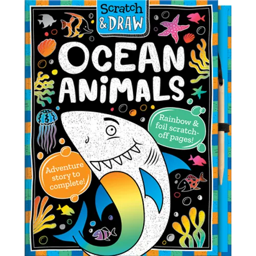 Scratch and Draw Ocean Animals - Hardcover