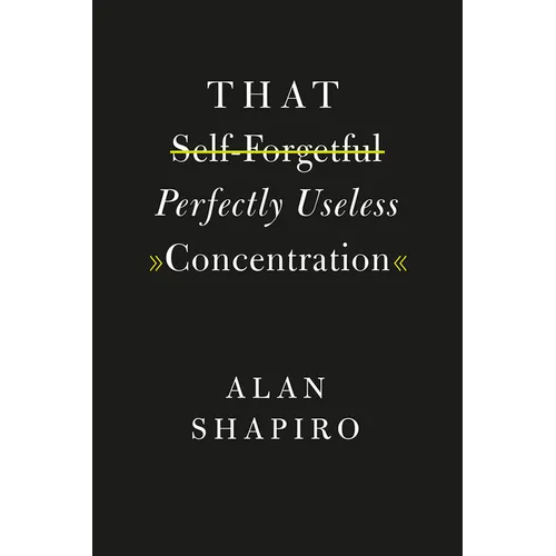 That Self-Forgetful Perfectly Useless Concentration - Paperback