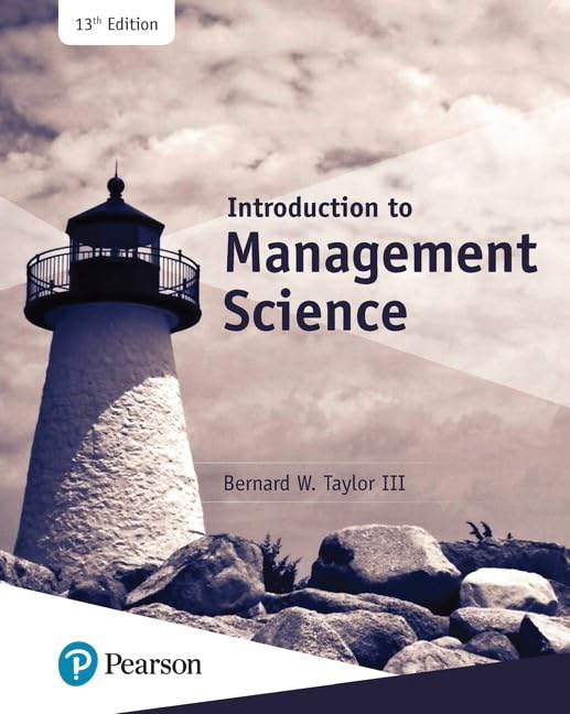Introduction to Management Science (What's New in Operations