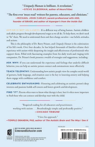 Uniquely Human: A Different Way of Seeing Autism by Prizant,
