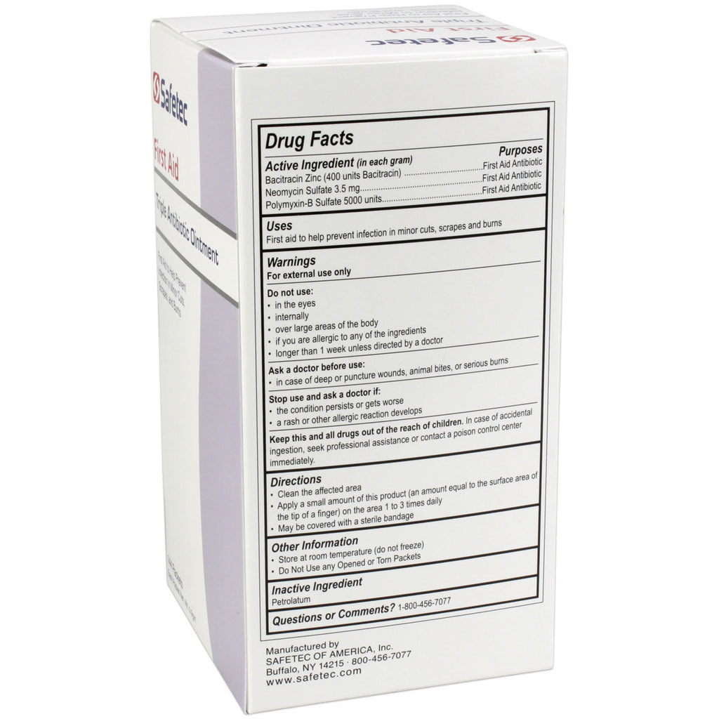 Triple Antibiotic .9gm. Pouch, 144 per box