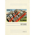 Vintage Lined Notebook Greetings from Rock Island, Illinois - Paperback
