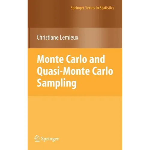 Monte Carlo and Quasi-Monte Carlo Sampling - Hardcover