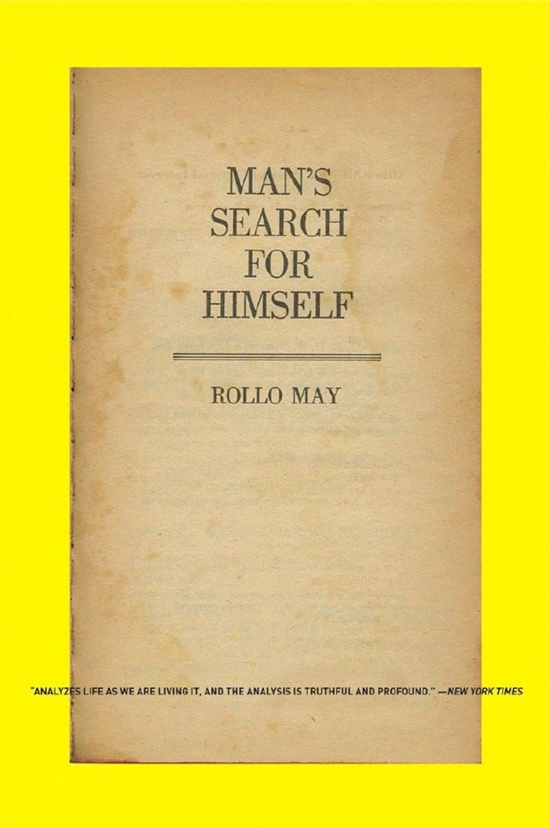 Man's Search for Himself by May, Rollo
