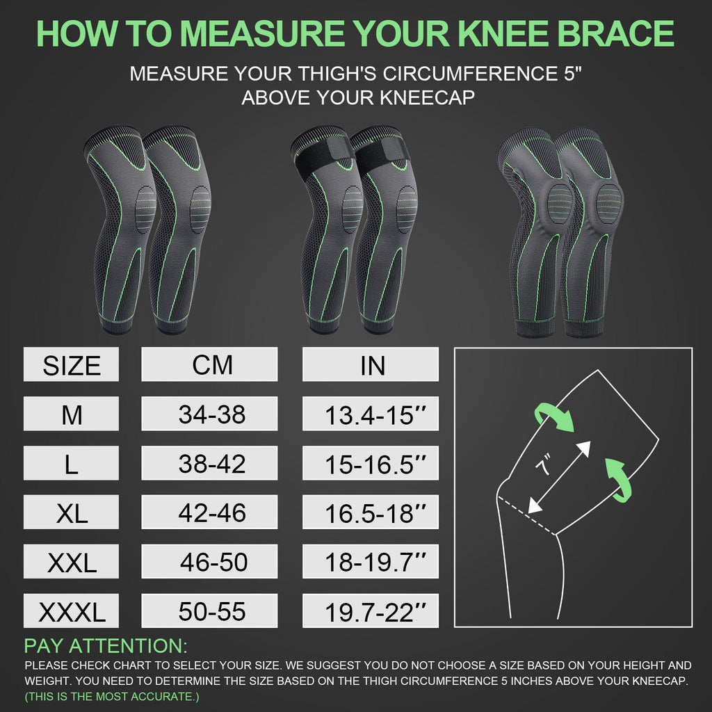 Knitted Strap Compression Exercise Extended Knee Protector for Men and Women Warm Knee Protector