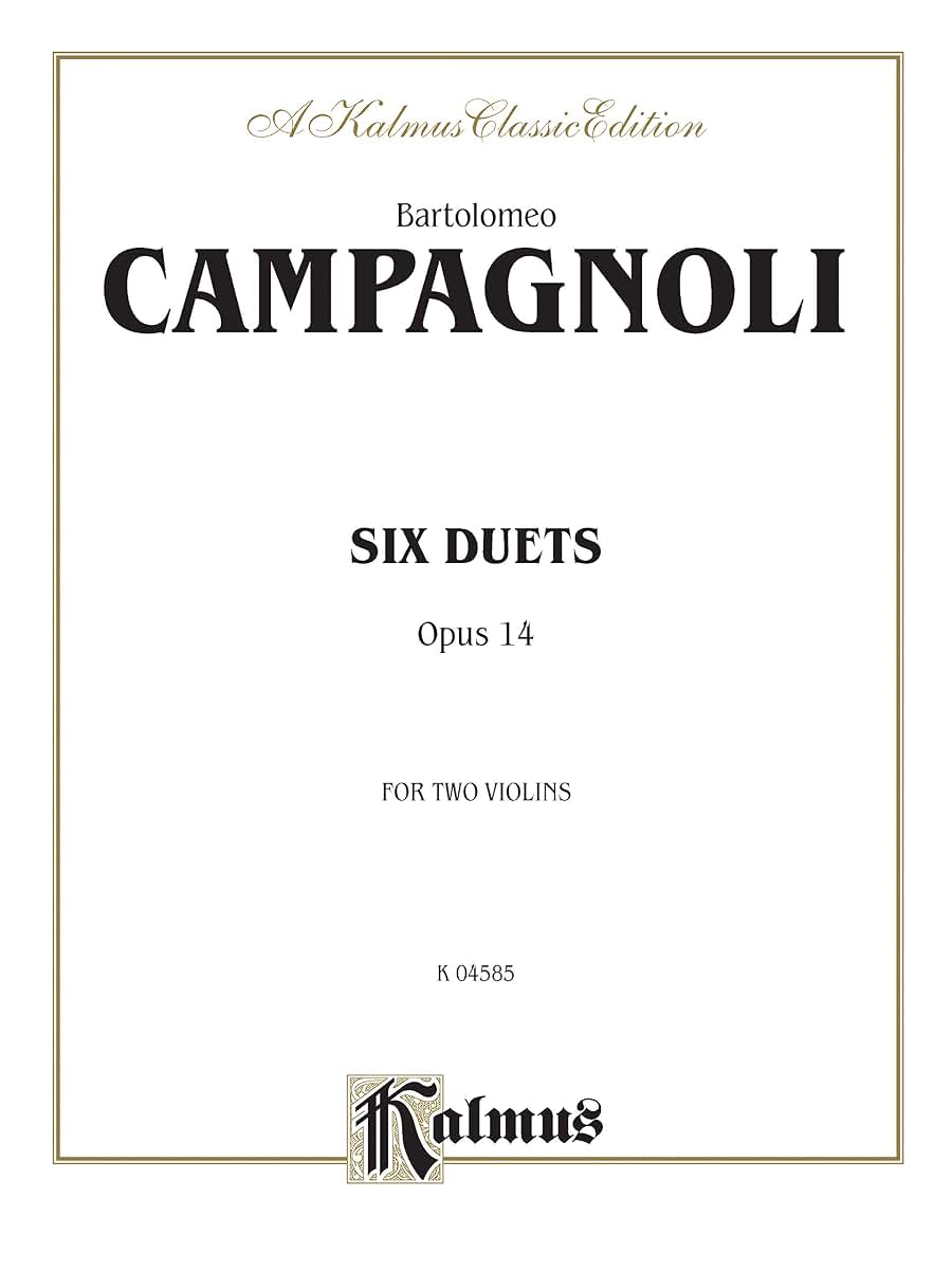 Six Duets, Op. 14 (Kalmus Edition) by Campagnoli, Bartolomeo