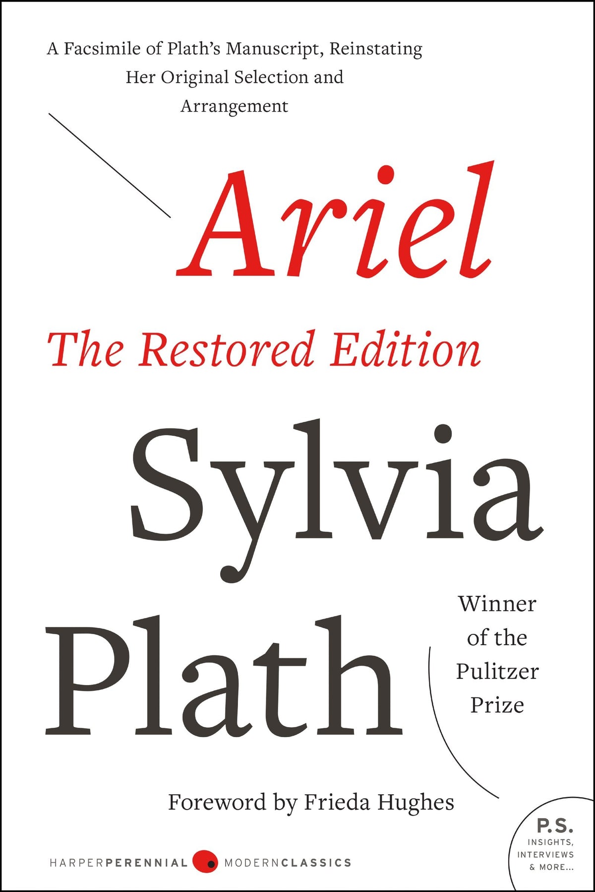 Ariel: The Restored Edition: A Facsimile of Plath's Manuscri