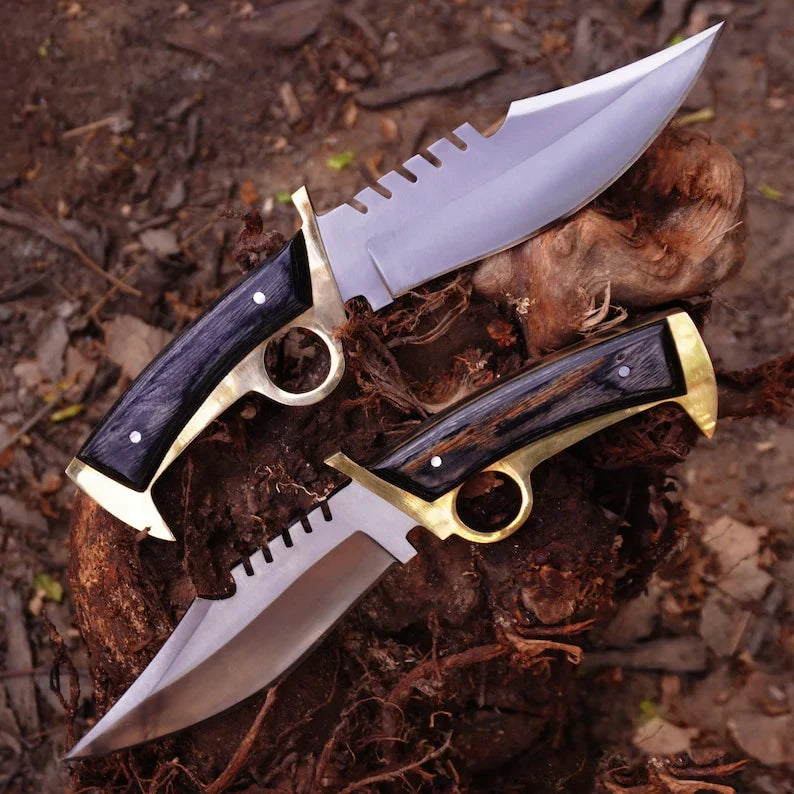 Walking Dead Knife Daryl Finger Guard Knife With Brass