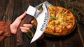 Pizza Cutter Axe Hand Forged Viking Pizza Cutter Axe With Leather Sheath Cover