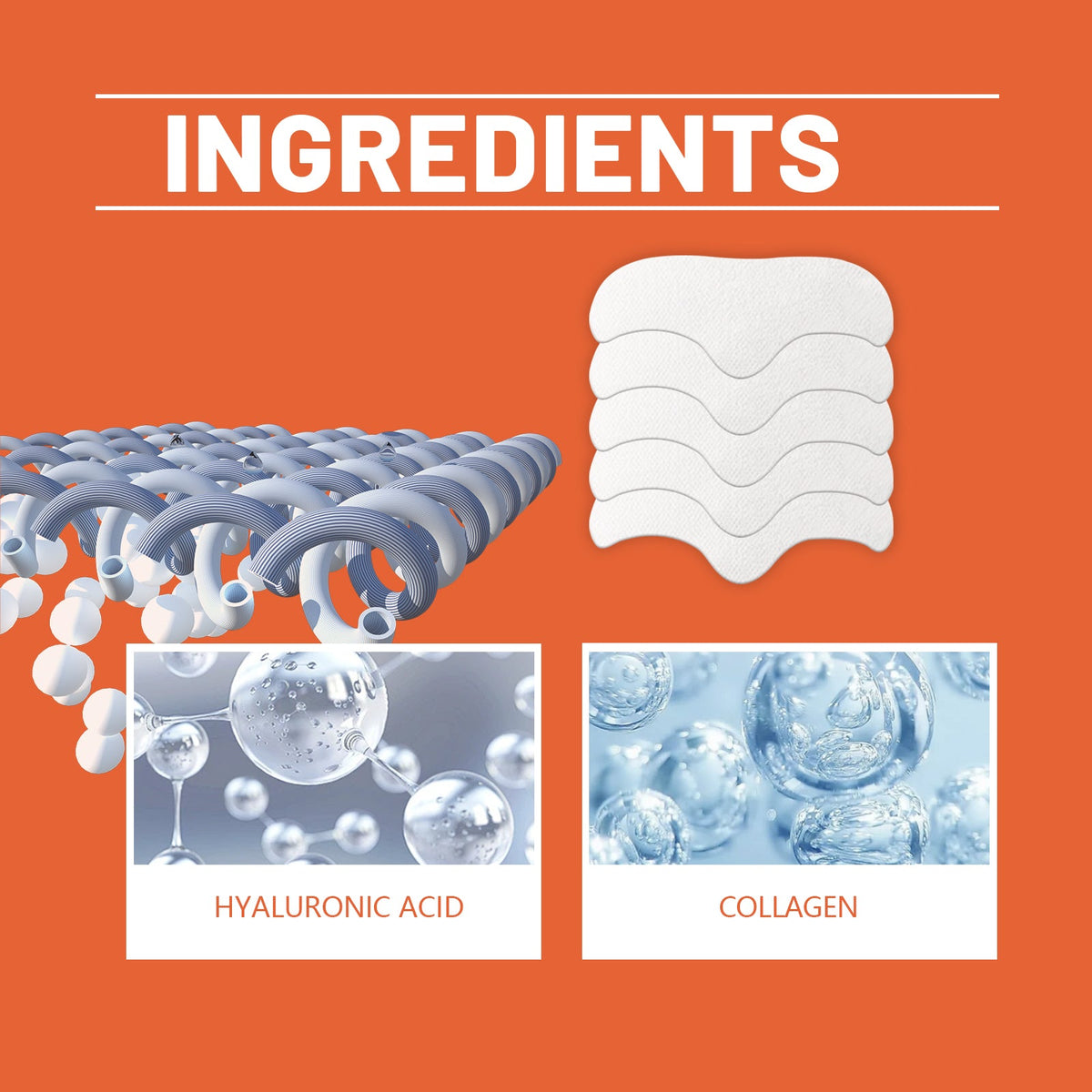 Hydrolyzed Collagen Patch Moisturizing, Firming, Whitening, Moisturizing And Lifting Forehead Patch