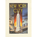 Vintage Lined Notebook New York City, Empire State Building - Paperback