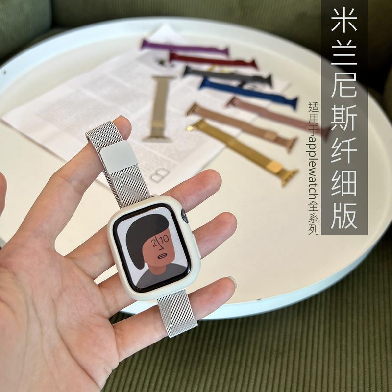 Apple Watch S7/S8 Thin Milanese Loop Strap for iWatch Series 9