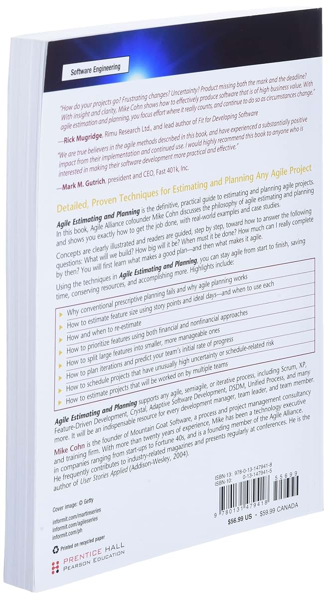 Agile Estimating and Planning by Cohn, Mike