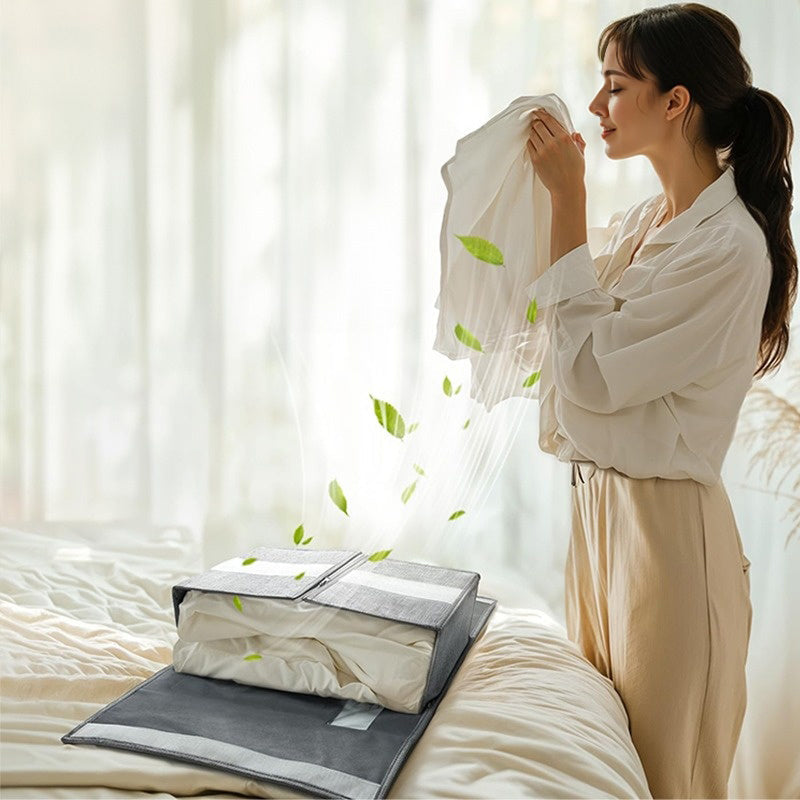 Compact Foldable Storage Cubes for Linens, Towels & Bedding Essentials