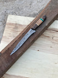 Handmade Damascus Steel Large Fillet Knife Hunting Fishing, Full Tang 13.5 inch