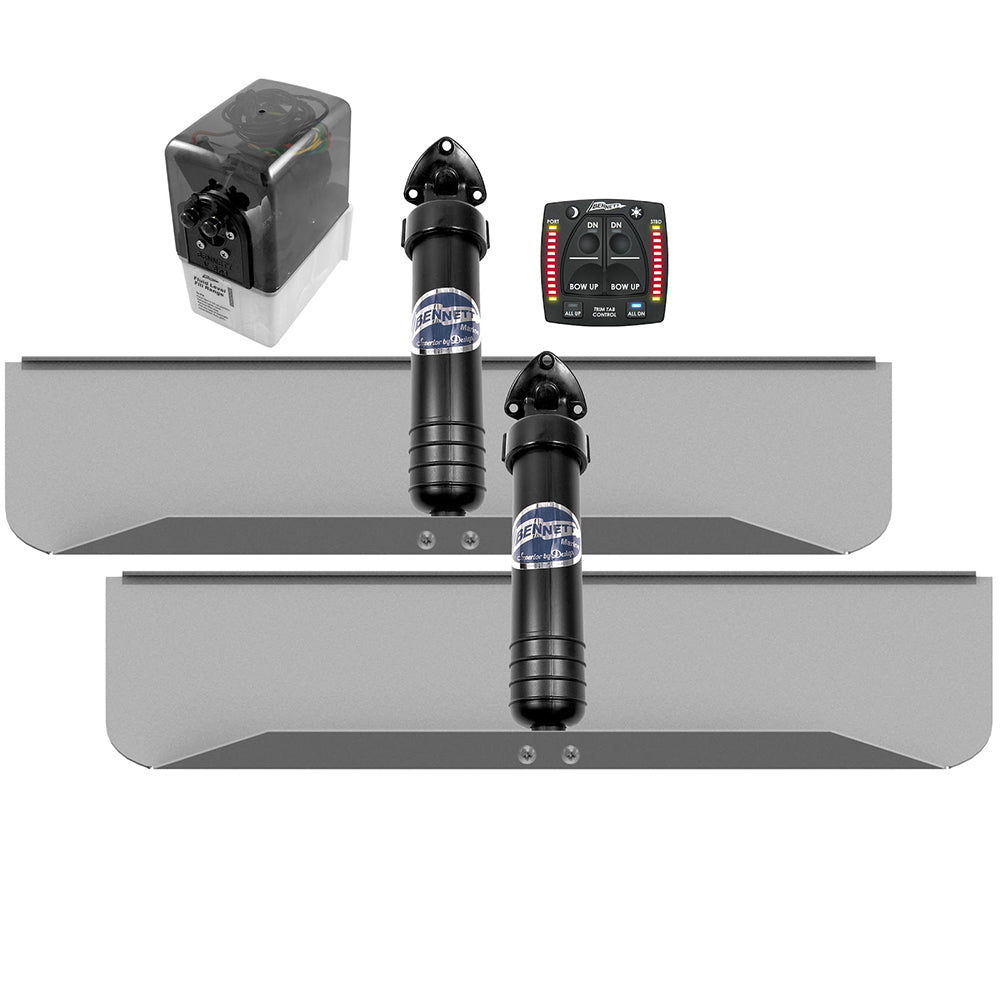Bennett Marine 30x9 Hydraulic Trim Tab System w/One Box Indication [309OBI]