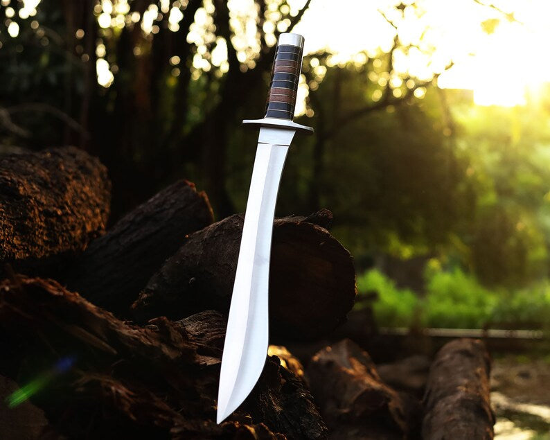 Hand Made J2 Steel Camping Knife, Multi Functional Outdoor Companion & Wood Handle