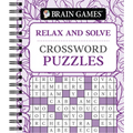 Brain Games - Relax and Solve: Crossword Puzzles (Pattern Cover) - Spiral