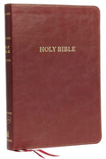 KJV, Thinline Bible, Large Print, Leathersoft, Burgundy, Red