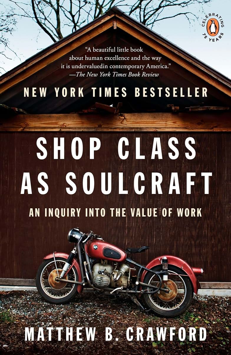 Shop Class as Soulcraft: An Inquiry into the Value of Work b