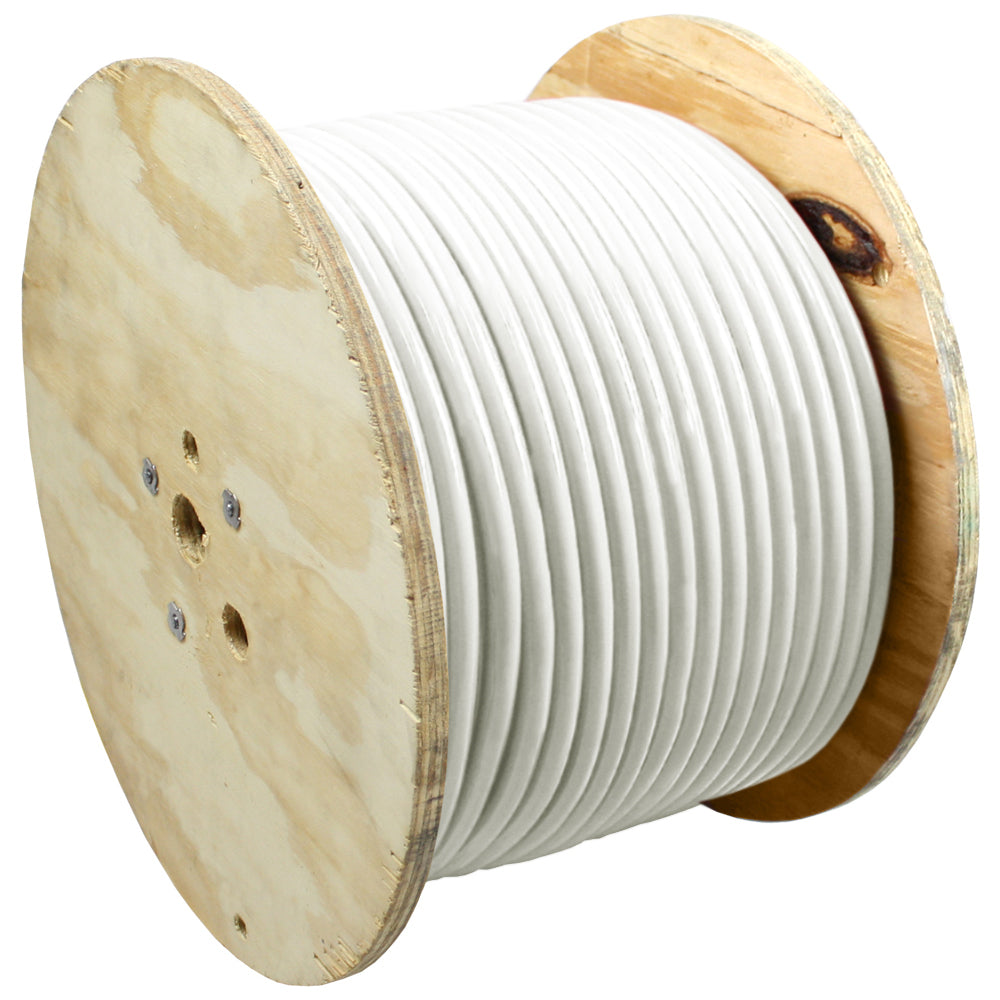 Pacer White 4 AWG Battery Cable - 500  [WUL4WH-500]