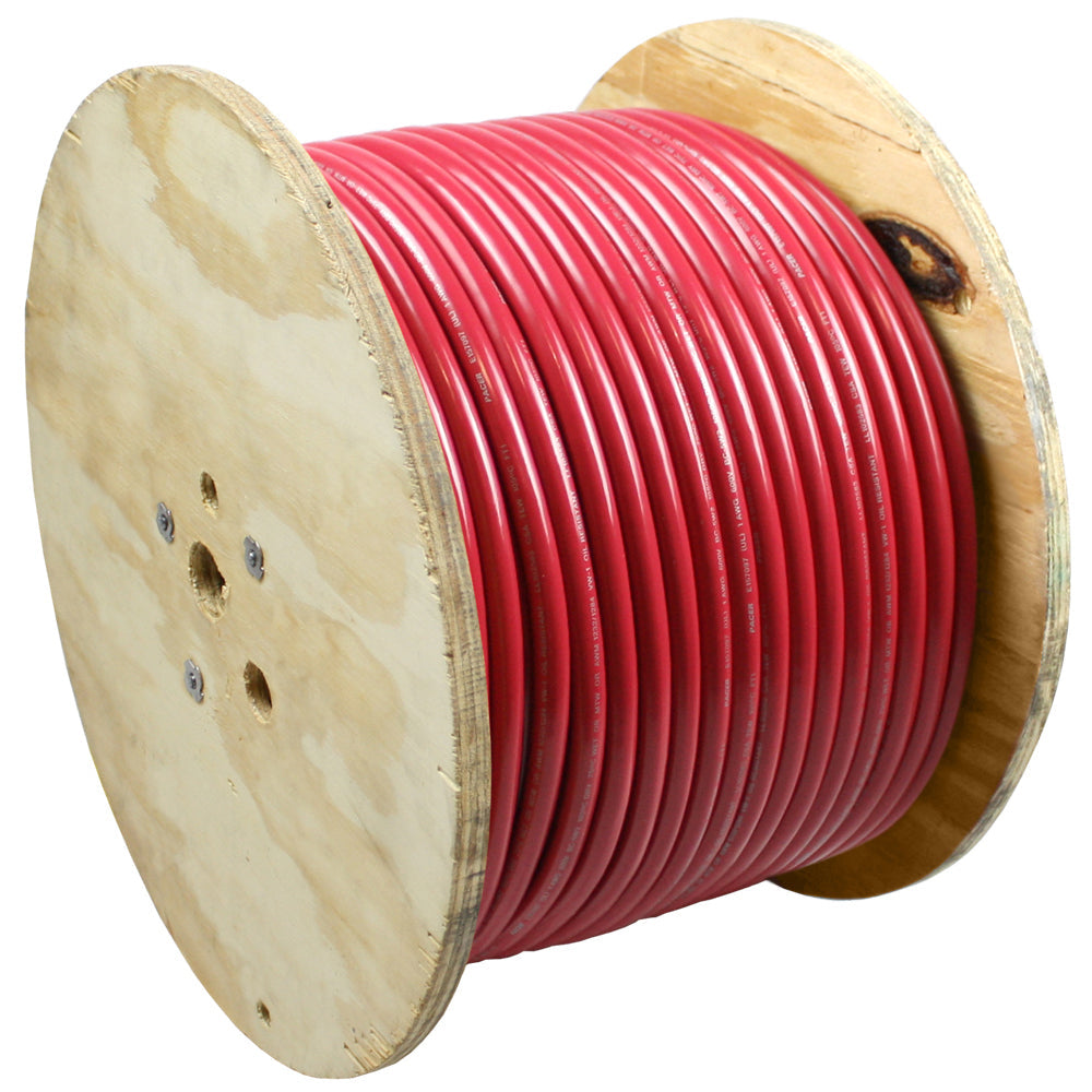 Pacer Red 1 AWG Battery Cable - 500  [WUL1RD-500]