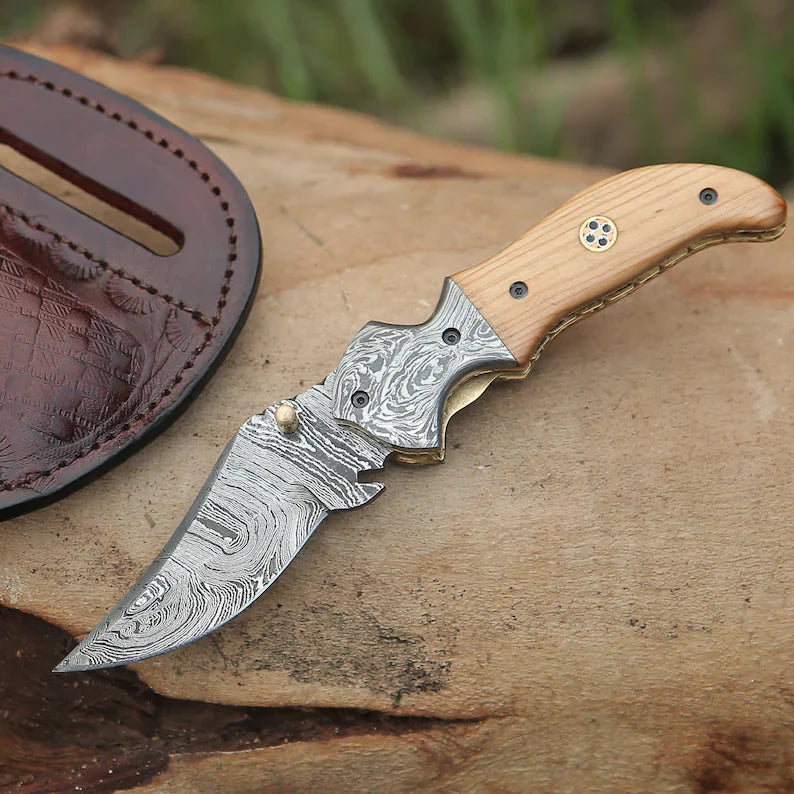 Damascus Pocket knife,
