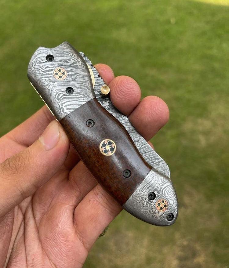 Damascus Folding Blade EDC Pocket Knife