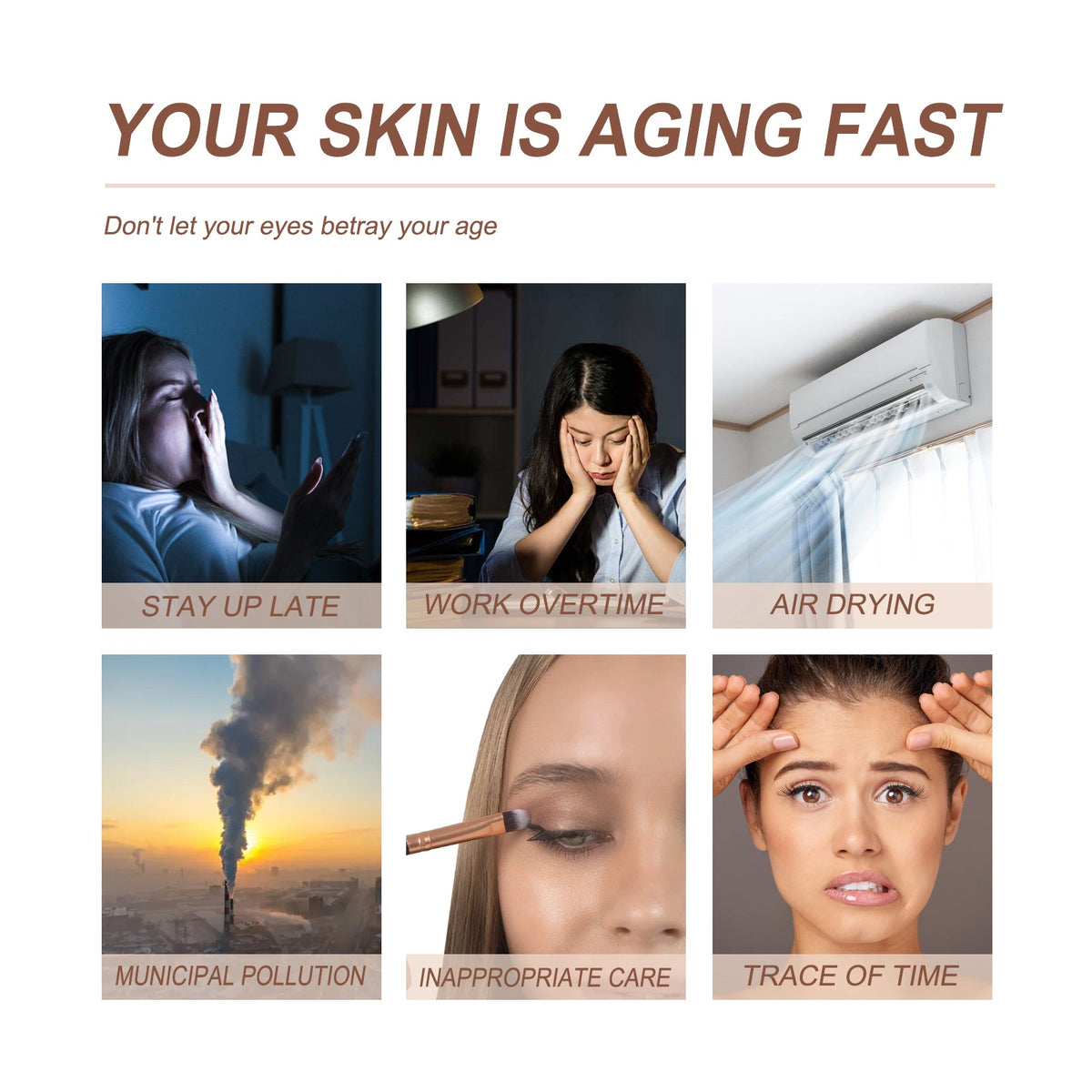 Dark Circles Serum, Light Line Firming Dark Circles Moisturizing Eye Area Repair Serum