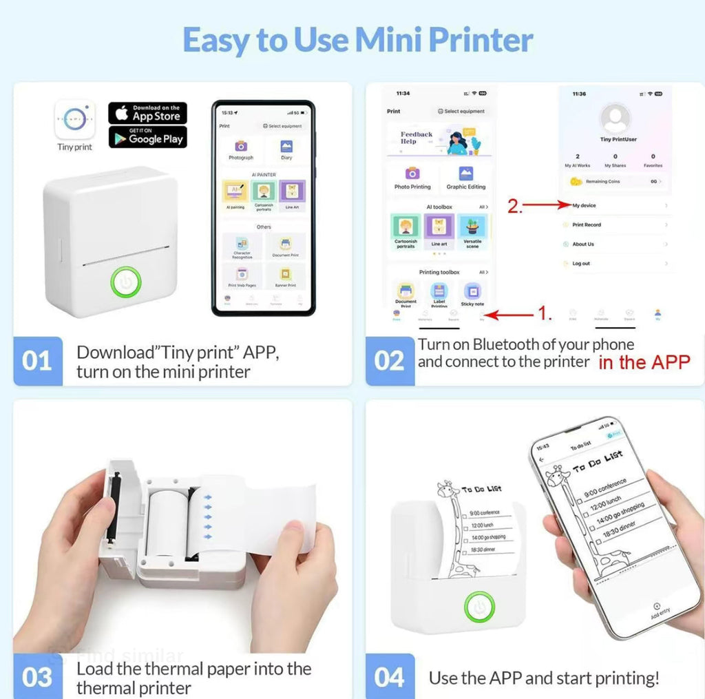 PrintiGo Mini Printer