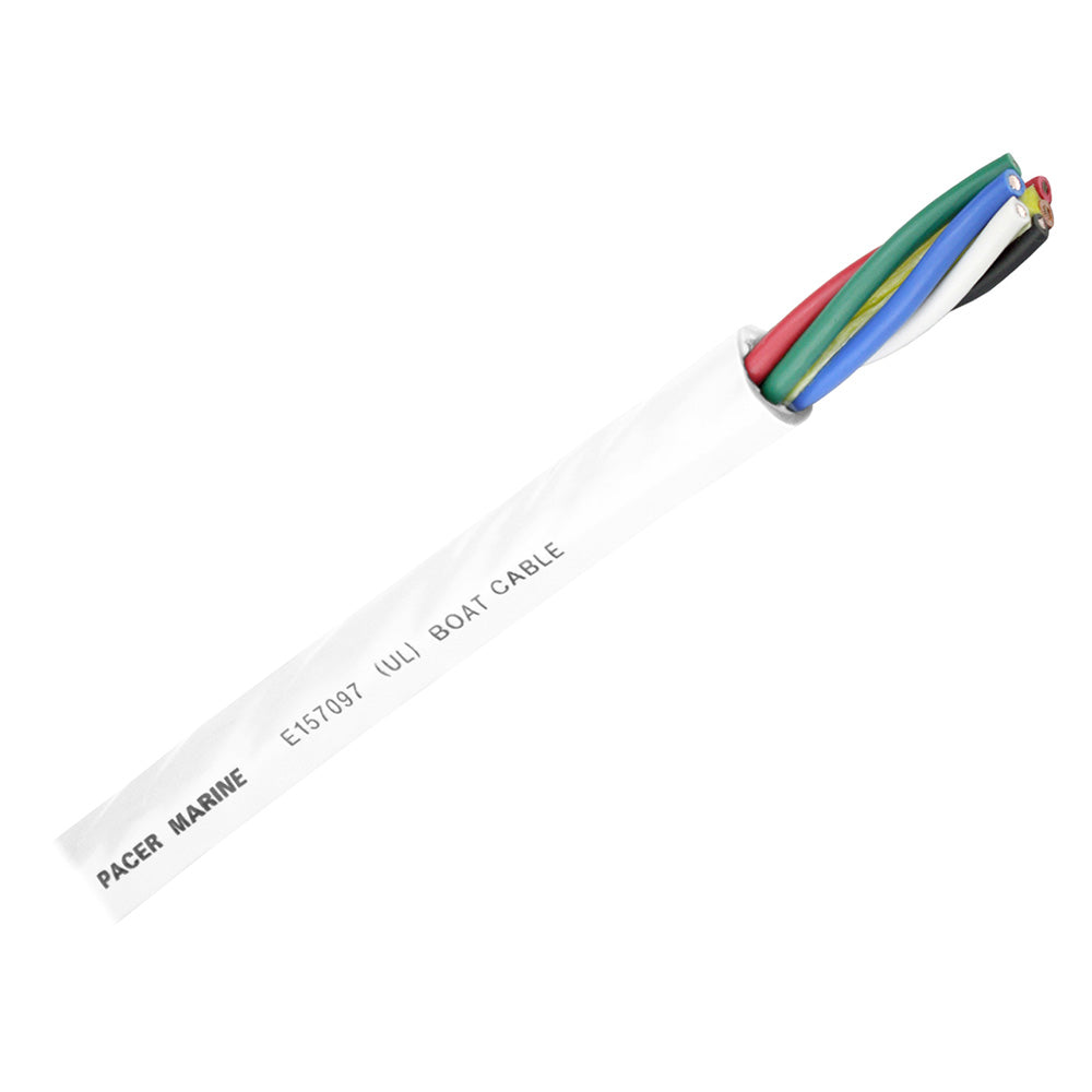 Pacer Round 6 Conductor Cable - 500 - 14/6 AWG - Black, Brown, Red, Green, Blue  White  [WR14/6-500]